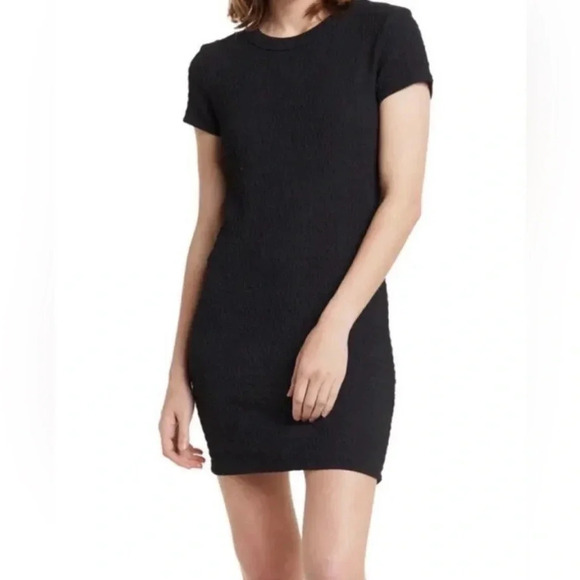 Elodie Dresses & Skirts - Elodie Black Bodycon Texture Dress S / Small